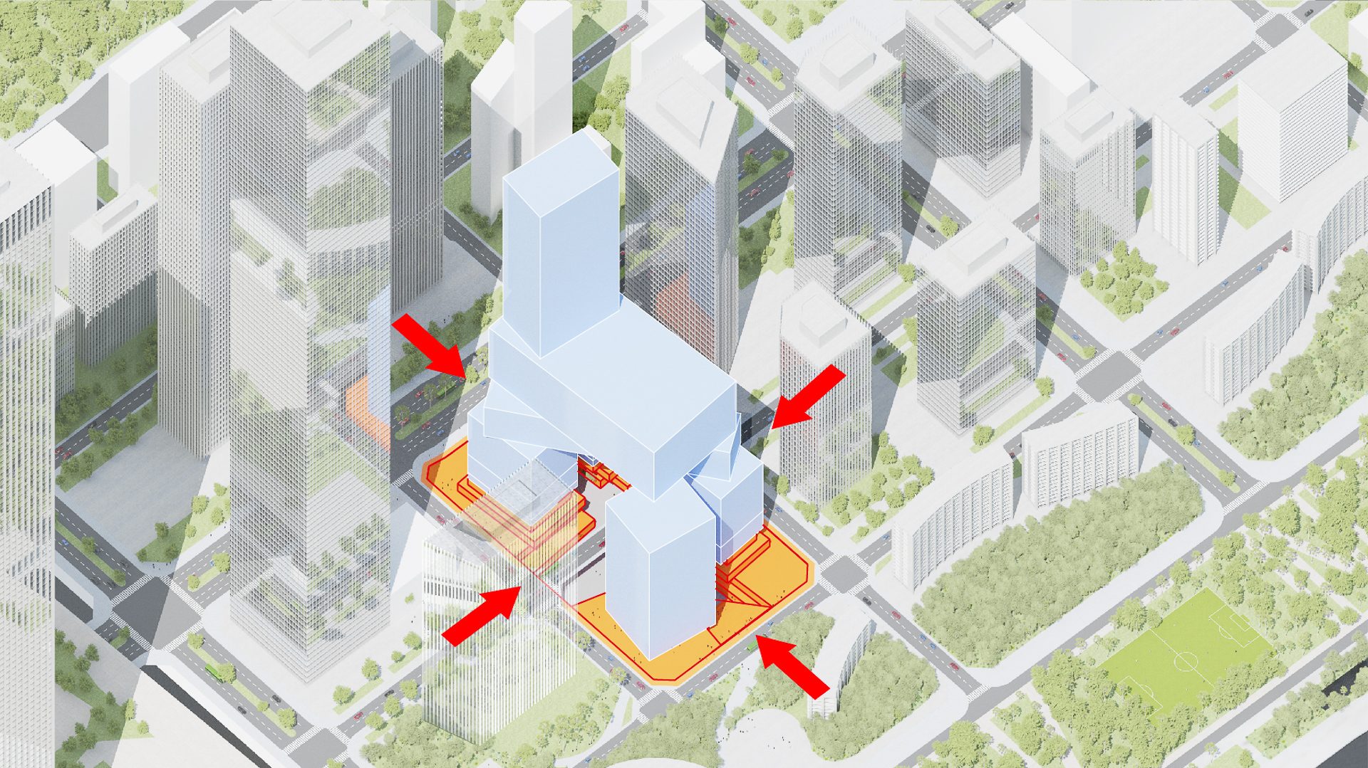万科新总部三维城市 (Vanke 3d City)概念