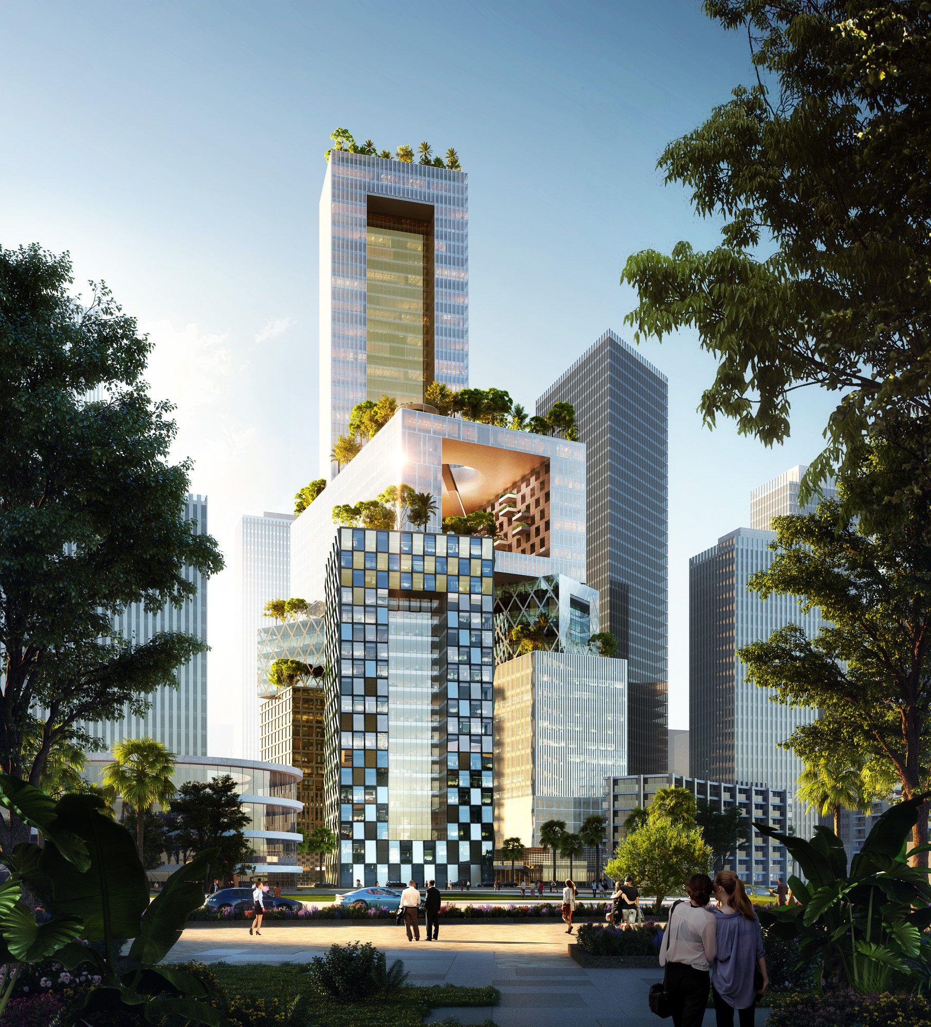 万科新总部三维城市 (Vanke 3d City)街景效果图