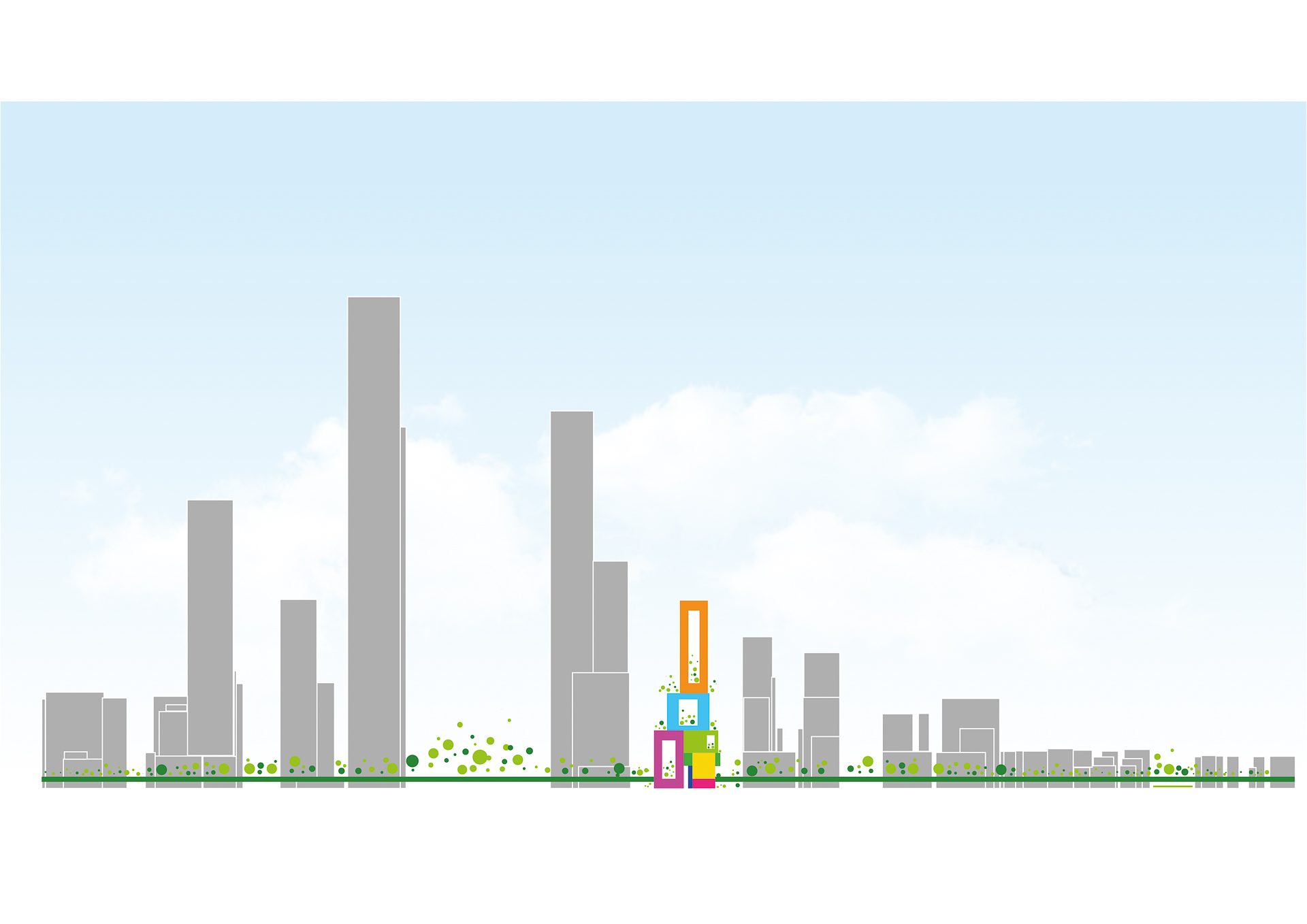 万科新总部三维城市 (Vanke 3d City)概念 设计概念