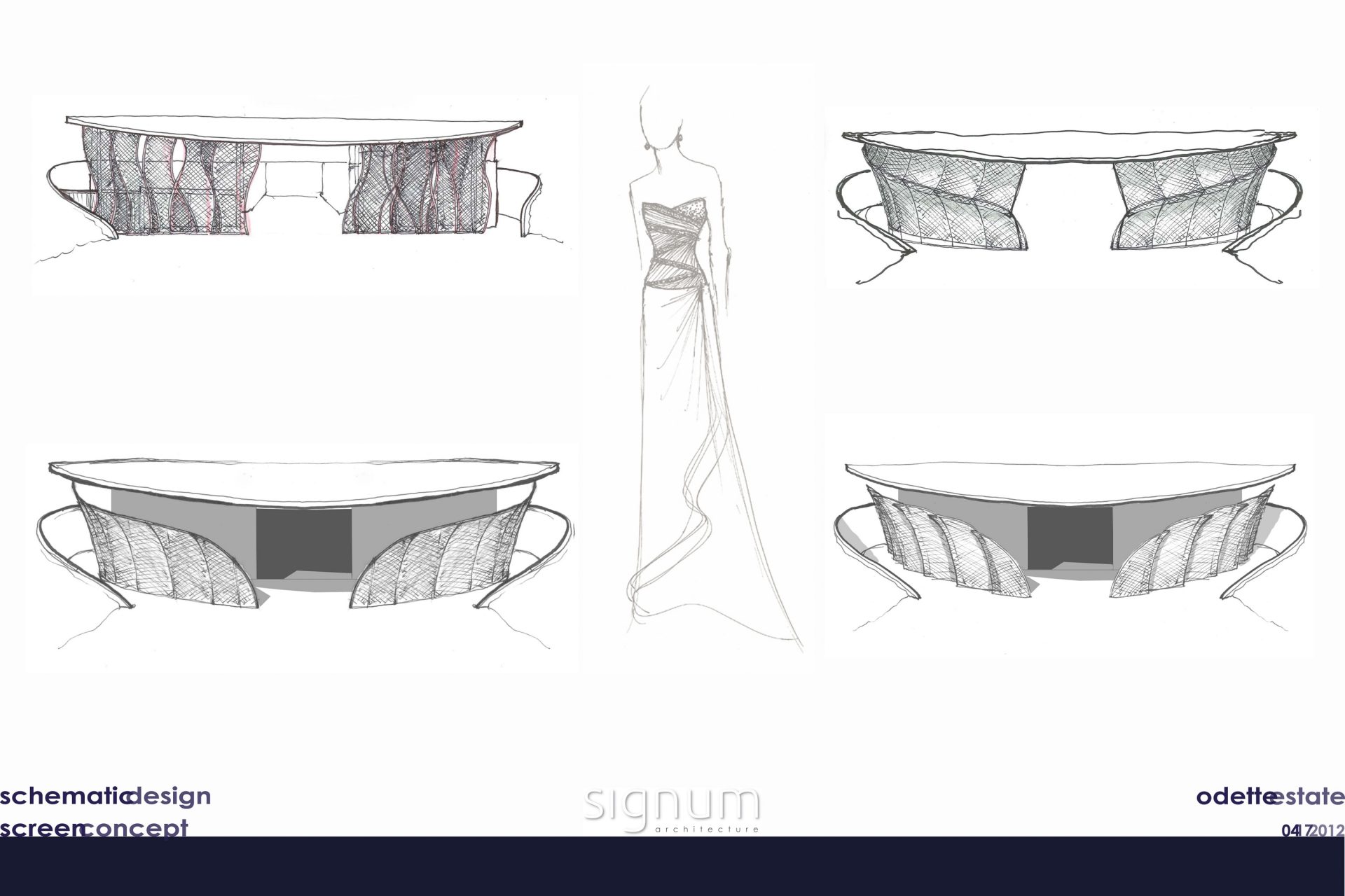 这些简单而复杂的线条为项目的设计提供了灵感。©Signum Architecture, LLP