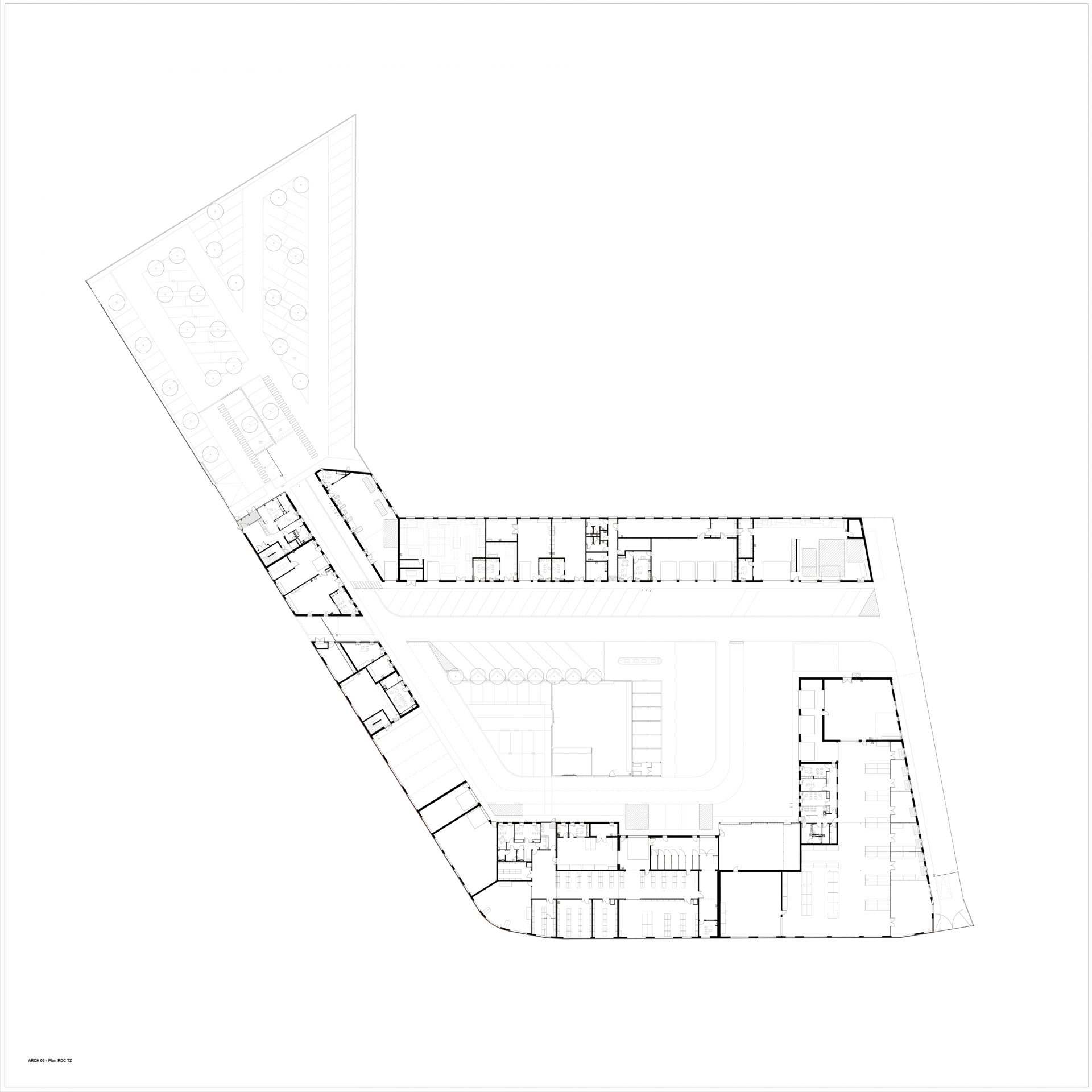 二层平面 ©NBJ Architects