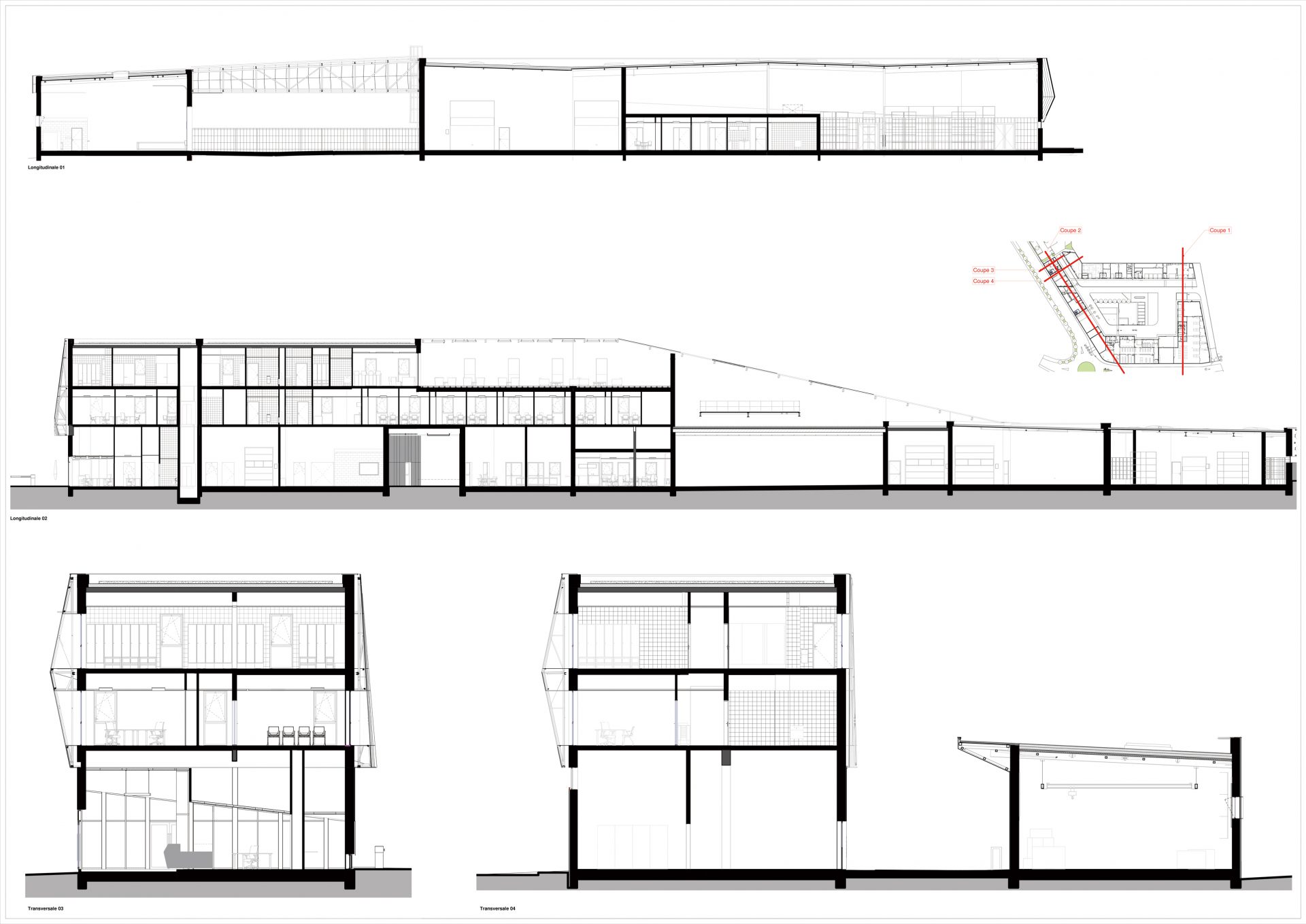 剖面图 ©NBJ Architects