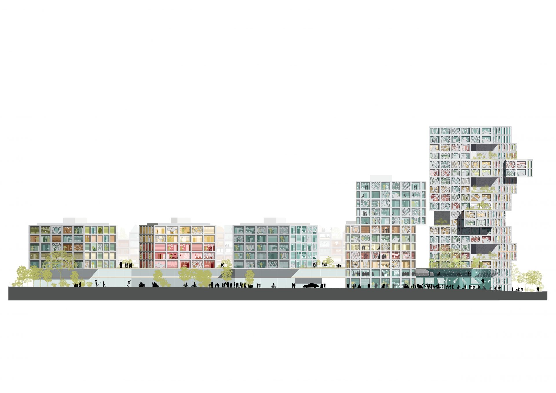正立面 ©MVRDV