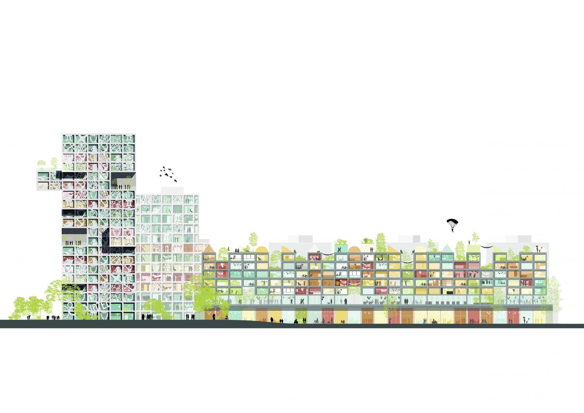 正立面 ©MVRDV