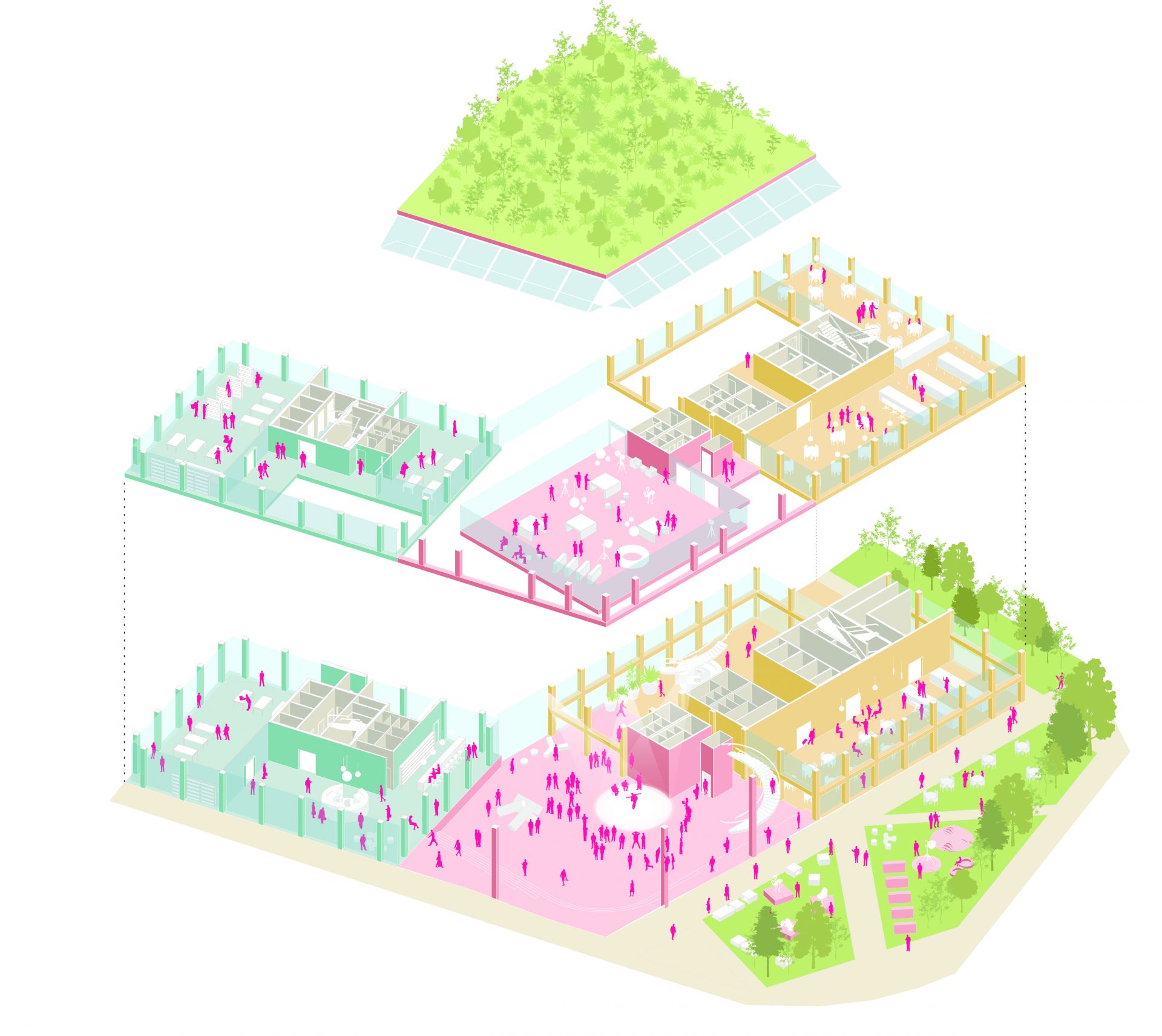 活动空间 ©MVRDV