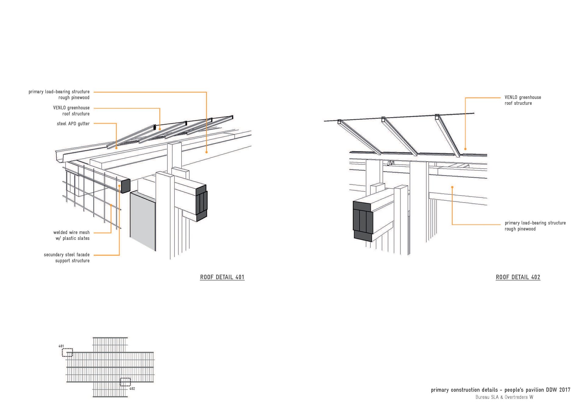 榫卯结构示意图 ©bureau SLA 与 Overtreders W