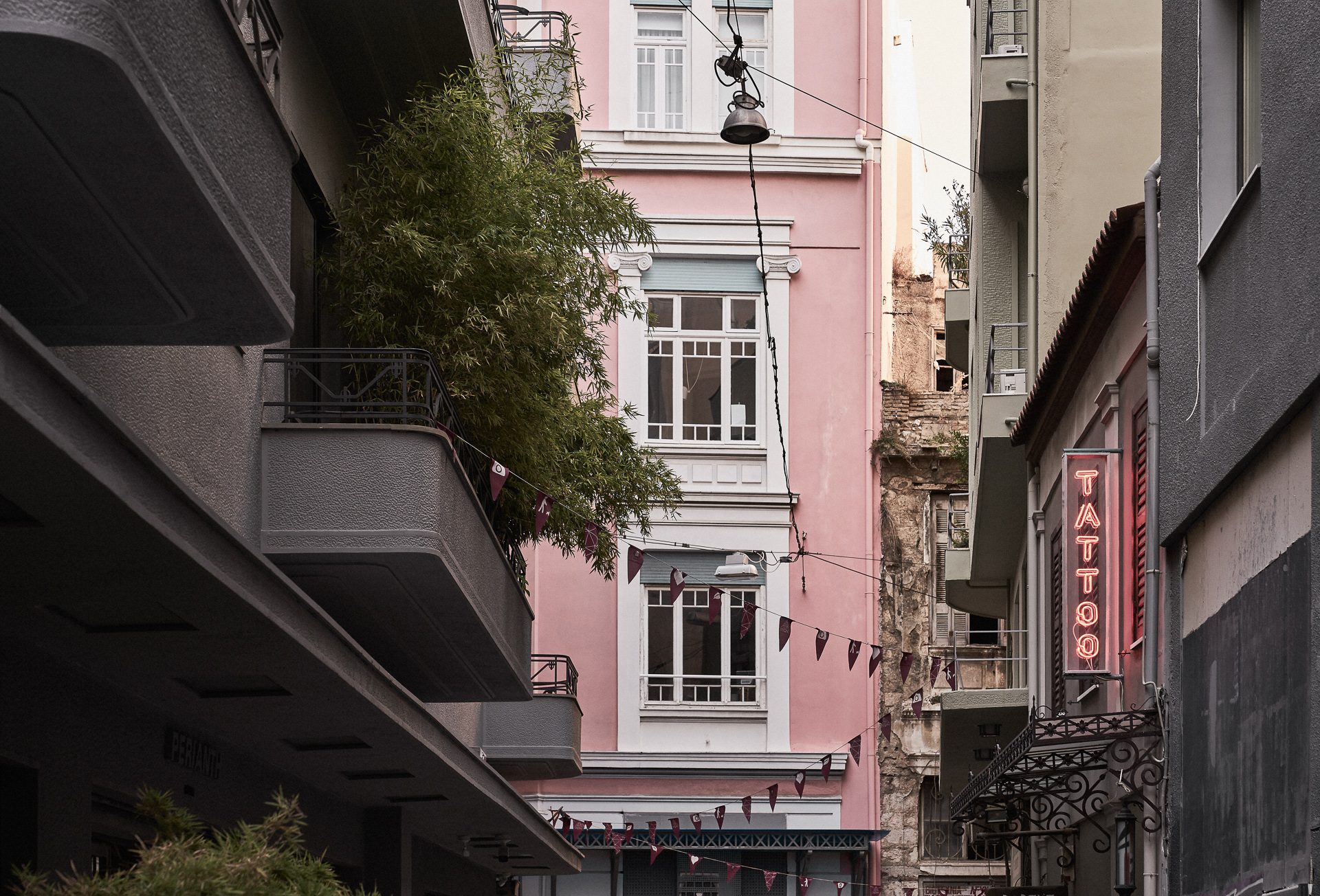 窗台绿植延伸至街道上空 ©Claus Brechenmacher and Reiner Baumann