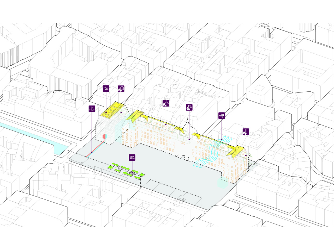 业态示意 ©MVRDV