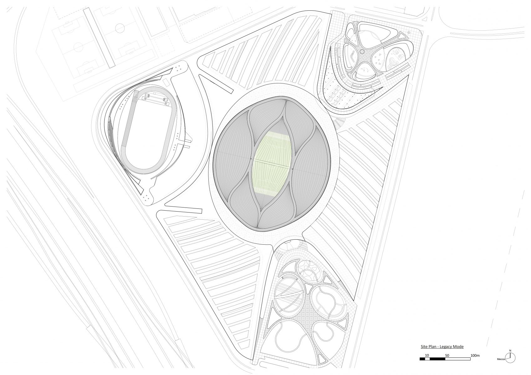 总平面 ©Zaha Haidid Architects